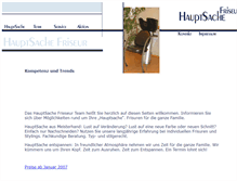 Tablet Screenshot of hauptsachefriseur.de